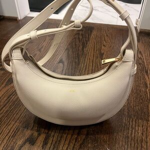Cream Leather Women's Bag